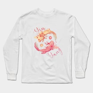 Yin Yang Axolotl Long Sleeve T-Shirt